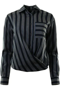 A Shirt Thing Ondine Striped Blouse in^ Tops