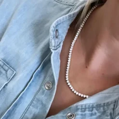 ALEXA LEIGH Crystal Tennis Necklace^ Necklaces