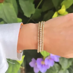 ALEXA LEIGH FINE JEWELRY Alexa Leigh 3mm Gold Ball Bracelet^ Bracelets