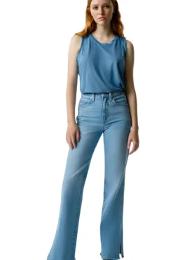 Amo Denim Liz Split Flare in^ Denim