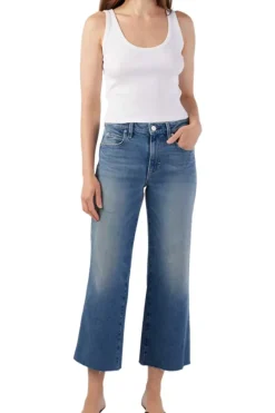 Amo Denim Marjorie Wide Leg Denim in^ Denim