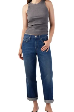 Amo Denim Valentina Relaxed Straight Jeans in^ Denim