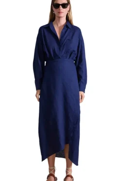 Apiece Apart Alessandra Sarong Shirt Dress in^ Dresses & Jumpsuits