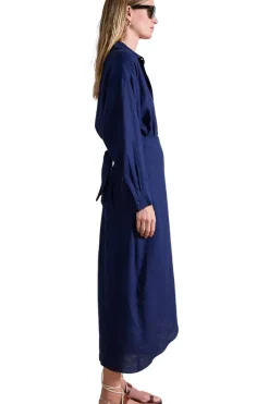 Apiece Apart Alessandra Sarong Shirt Dress in^ Dresses & Jumpsuits