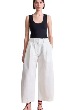 Apiece Apart Cropped Cybil Trouser in^ Pants, Shorts, & Skirts