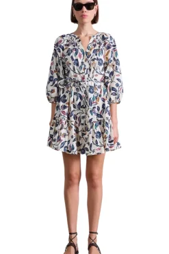 Apiece Apart Mini Mitte Dress in Garden Cream Floral^ Dresses & Jumpsuits