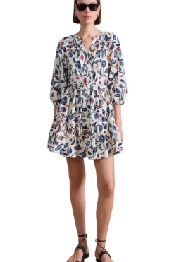 Apiece Apart Mini Mitte Dress in Garden Cream Floral^ Dresses & Jumpsuits