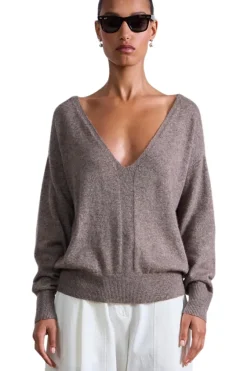 Apiece Apart Softest Silk Cashmere V-neck Sweater in^ Sweaters