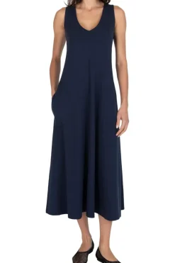 ATM AnthonyThomas Melillo ATM Matte Jersey Deep Vneck Dress in^ Dresses & Jumpsuits