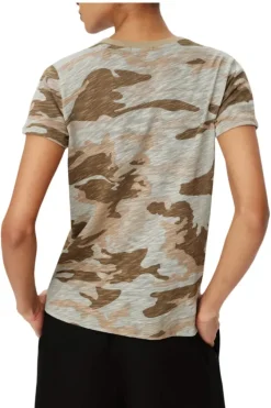 ATM AnthonyThomas Melillo ATM Slub Jersey Camo Schoolboy Short Sleeve Crew Neck Tee in^ Tops