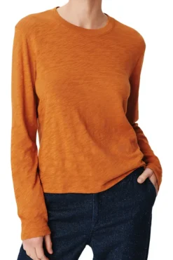 ATM AnthonyThomas Melillo ATM Slub Jersey Long Sleeve Crop Tee^ Tops