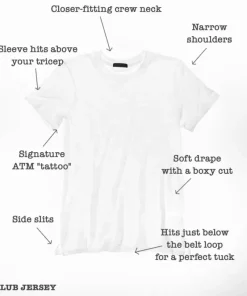 ATM AnthonyThomas Melillo ATM Slub Jersey Schoolboy Crewneck Tee^ Tops