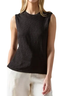 ATM AnthonyThomas Melillo ATM Slub Jersey Sleeveless Schoolboy Tee^ Tops