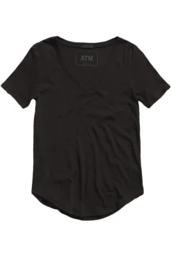ATM AnthonyThomas Melillo ATM Slub Jersey V-neck Short Sleeve Vneck Tee^ Tops