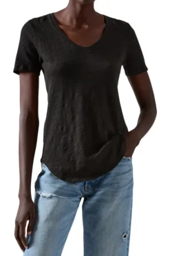 ATM AnthonyThomas Melillo ATM Slub Jersey V-neck Short Sleeve Vneck Tee^ Tops