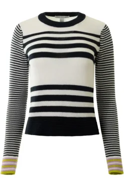 AUTUMN CASHMERE Boxy Stripe Sweater in^ Sweaters