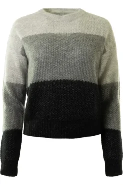 AUTUMN CASHMERE Color Block Honeycomb Crew^ Sweaters