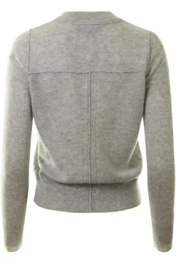 AUTUMN CASHMERE Cropped Crew with Reversed Seams in Sweatshirt^ Sweaters