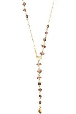 CHAN LUU INC. Chan Luu Lariat Beaded Necklace in Yellow Gold^ Necklaces