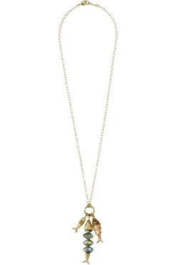 Chan Luu Inc. Chan Luu Orris Charm Necklace in Labradorite Mix^ Necklaces