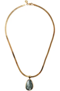 CHAN LUU INC. Chan Luu Totem Herringbone Necklace in Yellow Gold^ Necklaces