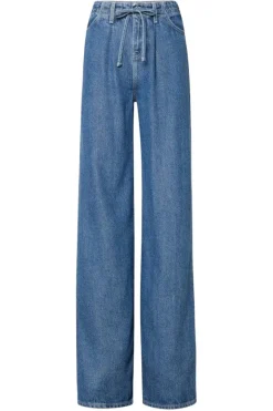 Frame Denim Drawstring Wide Leg in^ Denim