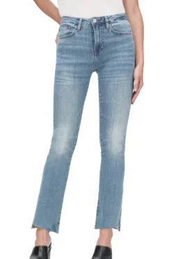 Frame Denim Le Crop Mini Boot Cascade in^ Denim