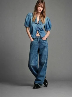 Frame Denim Low Slung Barrel in^ Denim