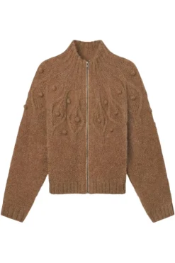 Frame Denim Popcorn Zip Cardigan in^ Tops
