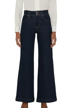 Frame Denim The Seamed Wide Trouser in^ Denim