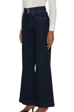 Frame Denim The Seamed Wide Trouser in^ Denim