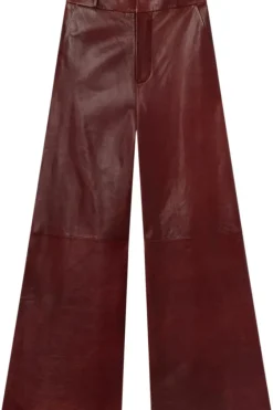 Frame Denim Wide Leather Trousers in^ Pants, Shorts, & Skirts
