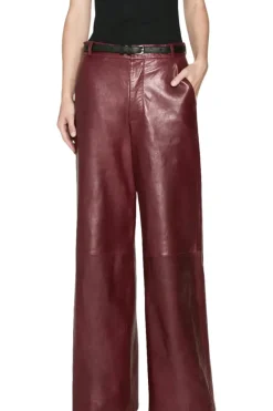 Frame Denim Wide Leather Trousers in^ Pants, Shorts, & Skirts