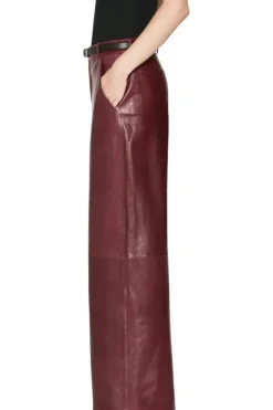 Frame Denim Wide Leather Trousers in^ Pants, Shorts, & Skirts