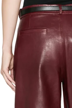 Frame Denim Wide Leather Trousers in^ Pants, Shorts, & Skirts
