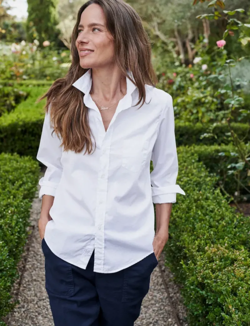 Frank & Eileen Barry Long Sleeve Shirt in White^ Tops