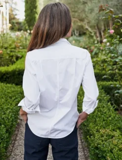 Frank & Eileen Barry Long Sleeve Shirt in White^ Tops