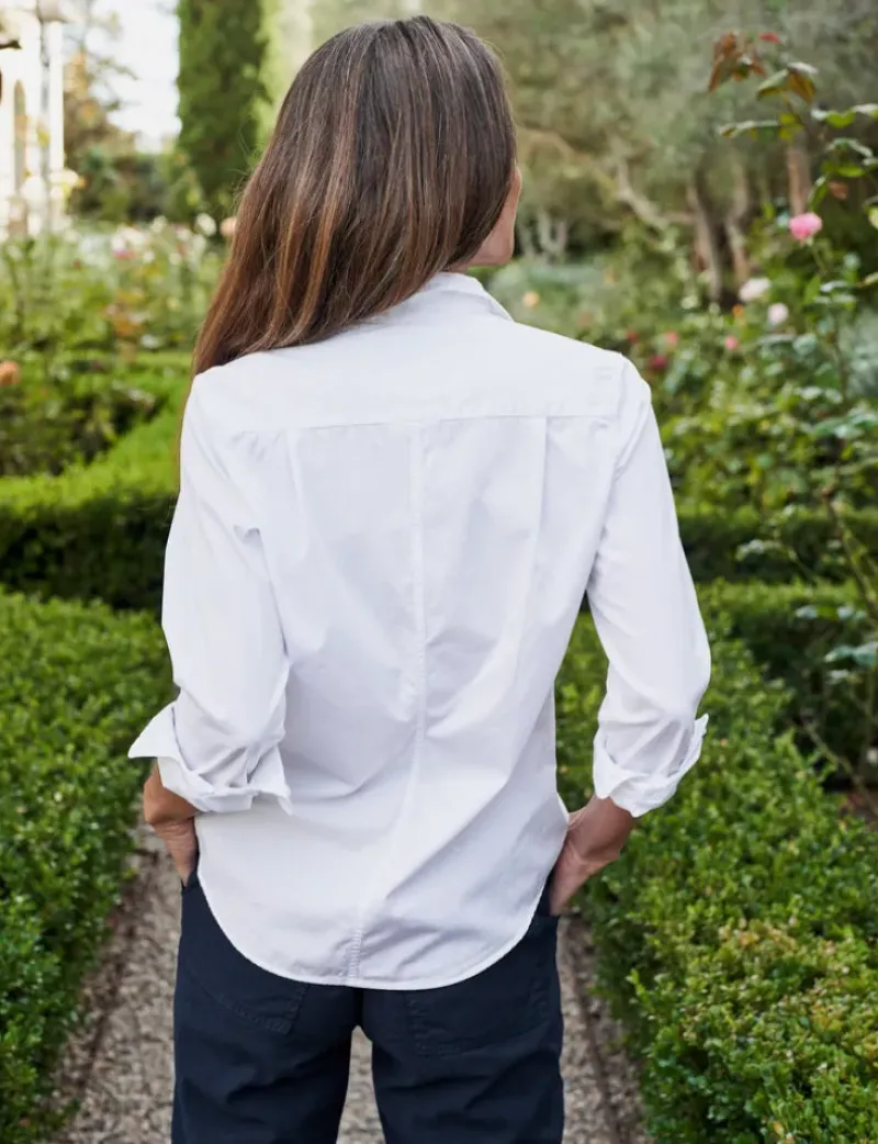 Frank & Eileen Barry Long Sleeve Shirt in White^ Tops