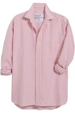 Frank & Eileen Shirley Oversized Button Up Shirt in^ Tops