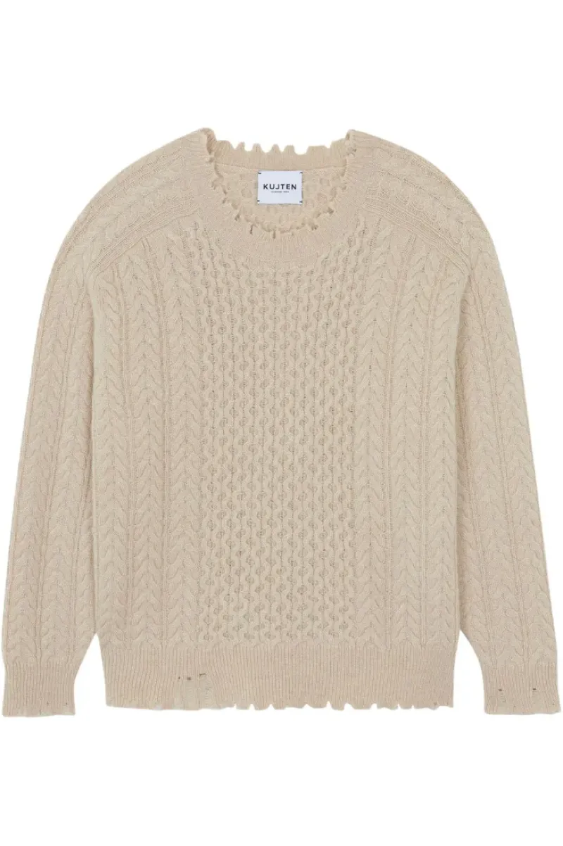 Kujten Ita Cable Crewneck in^ Sweaters