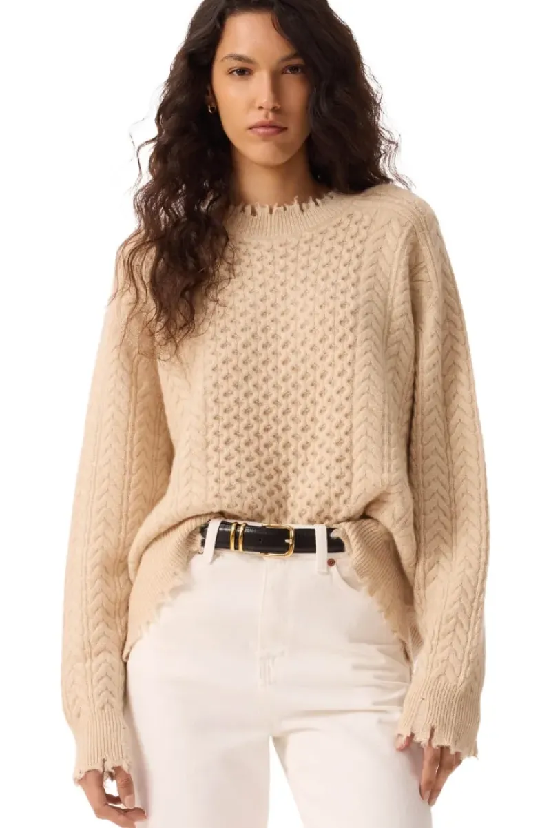 Kujten Ita Cable Crewneck in^ Sweaters