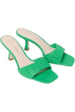 Loeffler Randall Naima Gathered Band Heel in Green^ Shoes