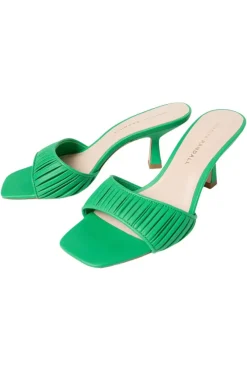 Loeffler Randall Naima Gathered Band Heel in Green^ Shoes