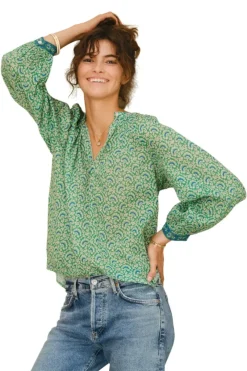 M.A.B.E. Dana Long Sleeve Top in^ Tops