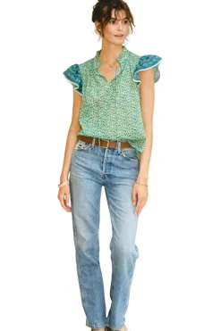 M.A.B.E. Dana Short Sleeve Top in^ Tops