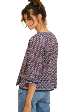 M.A.B.E. Mari Printed Top in^ Tops