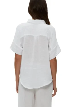 MICHAEL STARS Bailey Button Down Shirt in^ Tops