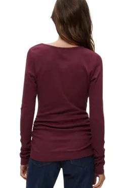 MICHAEL STARS Clarke Ruched Tee in^ Tops