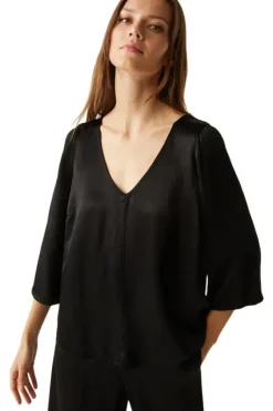 MICHAEL STARS Cobie V-Neck Satin Top^ Tops