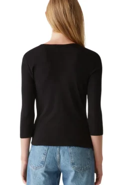 MICHAEL STARS Dakota 3/4 Sleeve Tee in White^ Tops